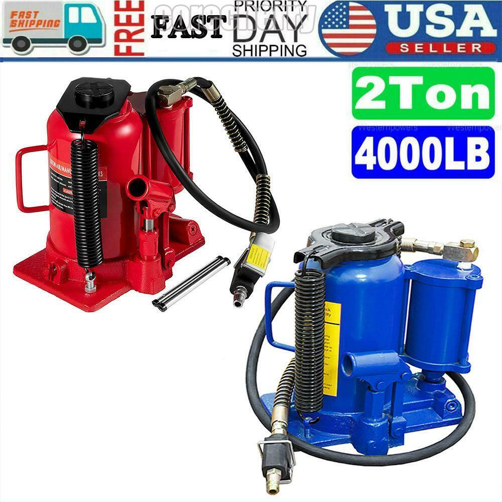 Air Hydraulic Bottle Jack Manual 44092lb Heavy Duty Auto Truck RV Repair 20 Ton