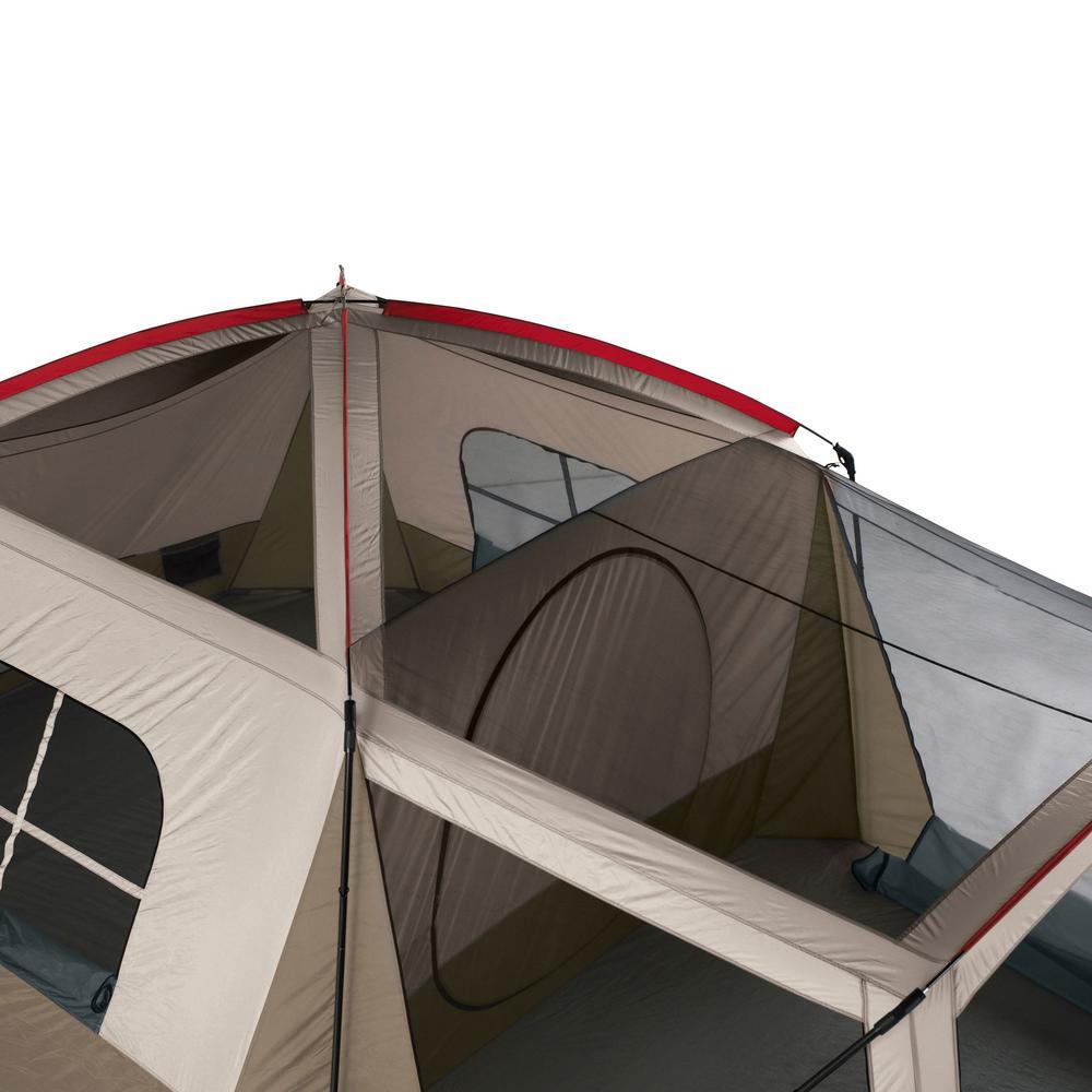 Klondike 16 ft. x 11 ft. Lar8-Person Screen Room Outdoor Camping Tent in Brown