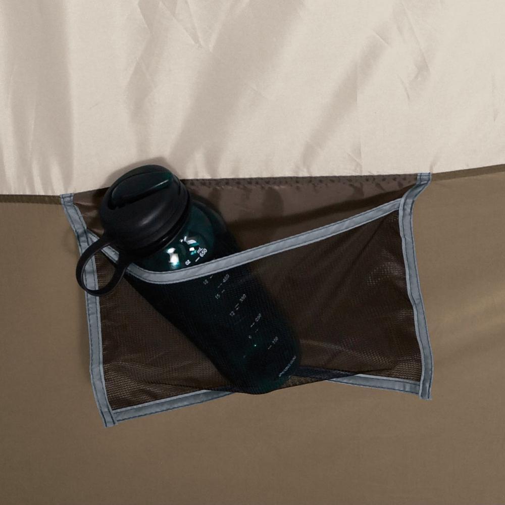 Klondike 16 ft. x 11 ft. Lar8-Person Screen Room Outdoor Camping Tent in Brown