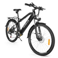 INTHEAIR 26 In. 350 W Ebike for Adults Electric Commuter Bicycle with 36- V/10.4 AH Removable Battery for Men and Women,  21 Speed Gears, Black