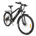 INTHEAIR 26 In. 350 W Ebike for Adults Electric Commuter Bicycle with 36- V/10.4 AH Removable Battery for Men and Women,  21 Speed Gears, Black