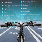 INTHEAIR 26 In. 350 W Ebike for Adults Electric Commuter Bicycle with 36- V/10.4 AH Removable Battery for Men and Women,  21 Speed Gears, Black