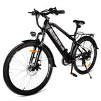 INTHEAIR 26 In. 350 W Ebike for Adults Electric Commuter Bicycle with 36- V/10.4 AH Removable Battery for Men and Women,  21 Speed Gears, Black
