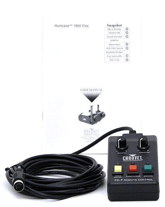Chauvet HURRICANE H-1800 FLEX Fog / Smoke Machine H1800+2) Gallons of Fog Juice