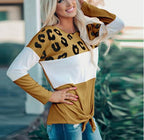 Women's Long Sleeve Elegant Patchwork T shirt