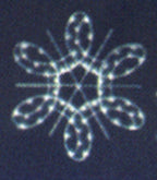 Queens of Christmas Loop Snowflake LED Ground Mount, 3', Warm White