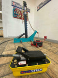 Portable Auto Body Pulling Post Frame Straightener CLAMPS & 3 TON AIR JACK!
