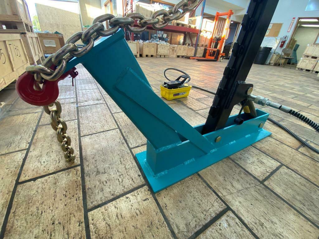 Portable Auto Body Pulling Post Frame Straightener CLAMPS & 3 TON AIR JACK!