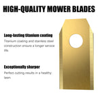 24Pcs ium Replacement Blades Compatible for  Goat All Series, Robust Replacement Robotic Lawnmower Blades, High-Performance Cutting