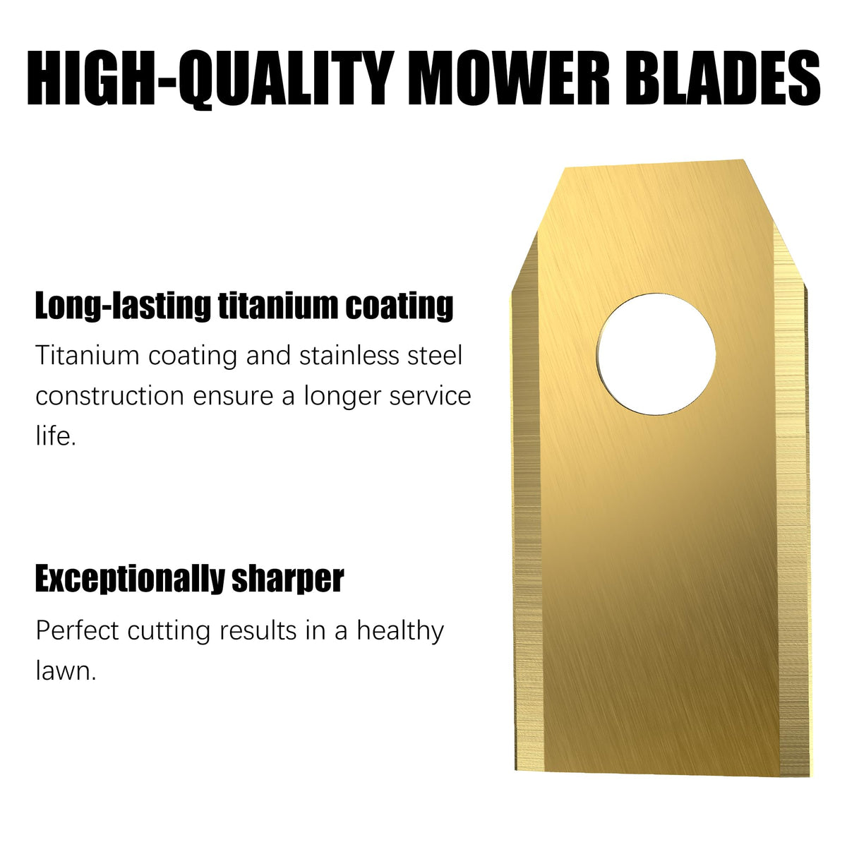 24Pcs ium Replacement Blades Compatible for  Goat All Series, Robust Replacement Robotic Lawnmower Blades, High-Performance Cutting