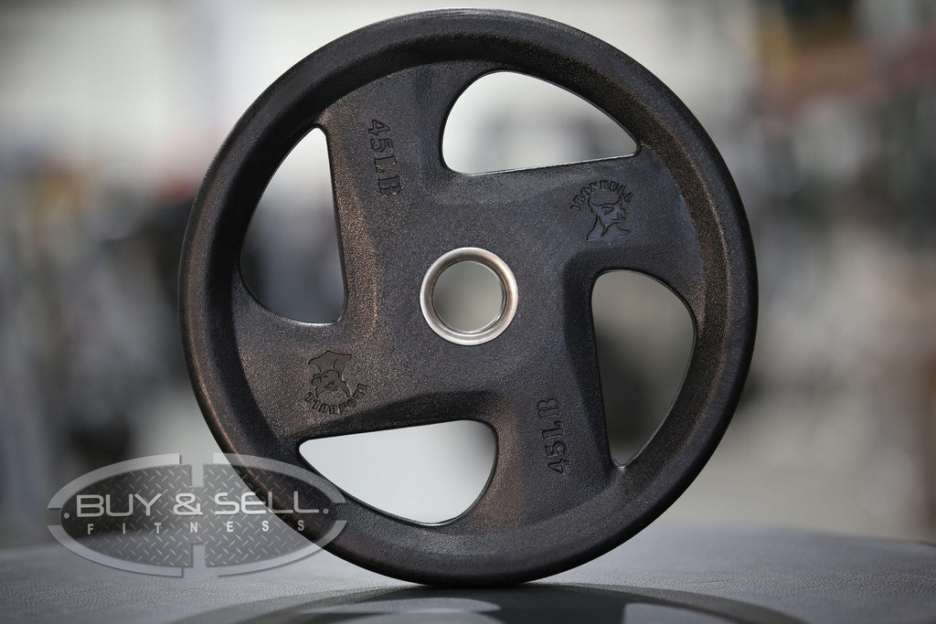 Iron Rubber Olympic Plates - Sold In Pairs