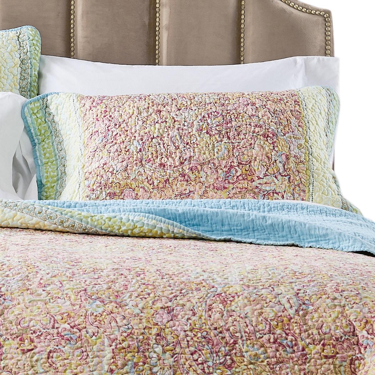 Global Trends Portsmouth Bordered Bedspread and Pillow Sham Set, 3-Piece King/Cal King