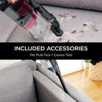 Shark IZ163H Pet Plus Cordless Stick Vacuum with Self-Cleaning Brushroll, PowerFins, MultiFLEX, Crevice Tool &amp; Pet Multi-Tool, 40-min Runtime, Raspberry