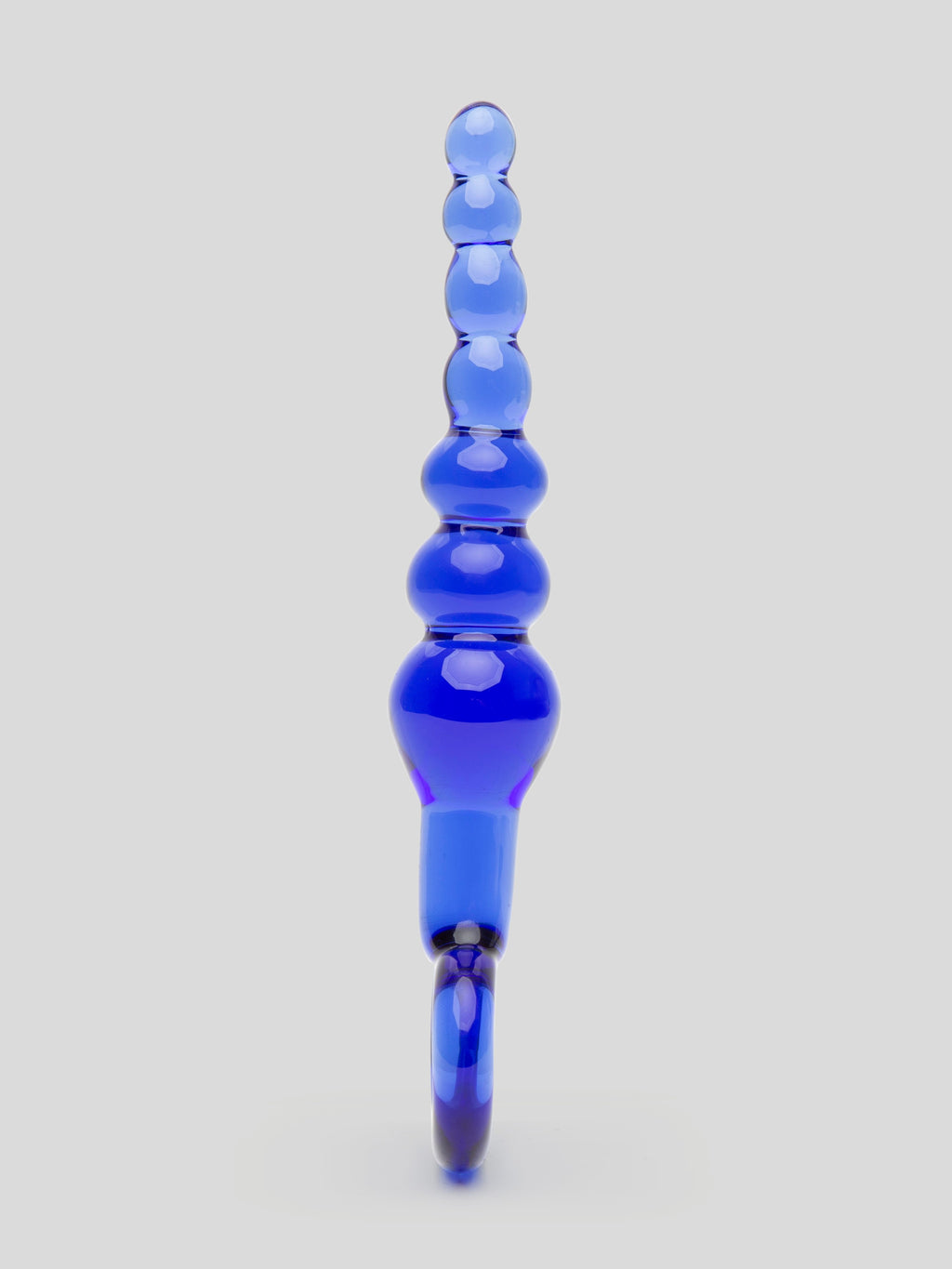 Lovehoney Sensual Glass Anal Beads, Blue