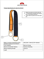 Madaco Roof Construction Ftection Heavy Duty Industrial Safety 6FT Snap Hook Non-Adjustable Beam Strap D-Ring Lanyard ANSI OSHA L-613-43-6