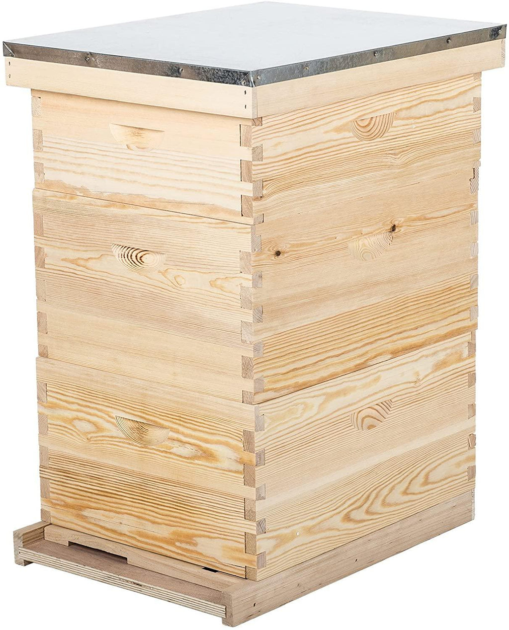 letra bee hive, 3 layer bees house beekeeping box with 10 medium &amp;20 deep honeycomb foundation frames, bee box for beekeeper starter, beekeeping supplies equipment, wood complete honey bee hives kit
