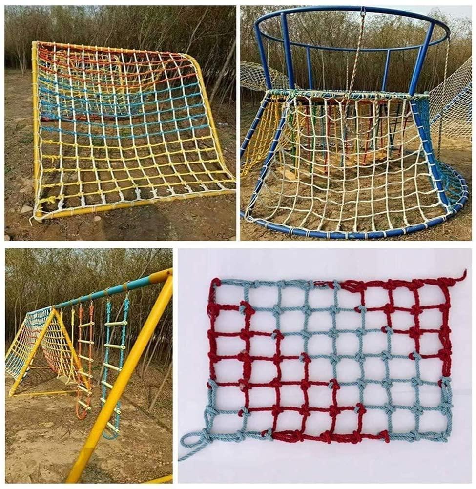 Children Protective Netting Playground Climbing Rope Nets Outdoor Development Protection Nets Construction Safety Netting 14mm/12cm Multi-functio Anti-Fall Net Stairs Safety +++