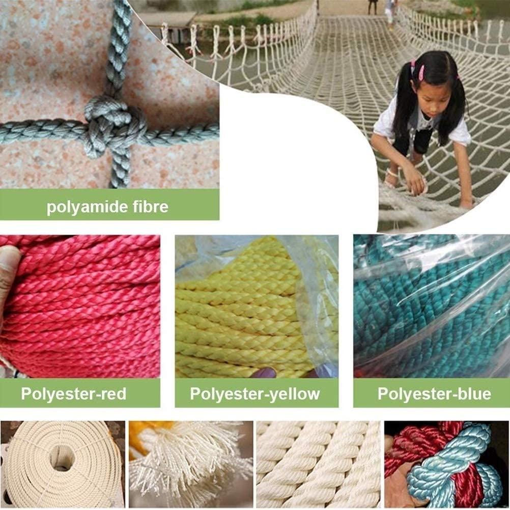 Children Protective Netting Playground Climbing Rope Nets Outdoor Development Protection Nets Construction Safety Netting 14mm/12cm Multi-functio Anti-Fall Net Stairs Safety +++