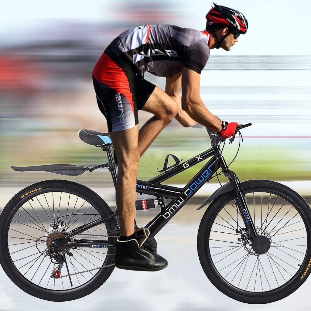 Mountain Bike, 26 Inch Full Suspension 21 Speeds  Carbon Steel Mountain Bike for Adults, Non-Slip Bike, Disc Brake MTB Bikes for Men and Women, Fast Delivery [USA in Stock ]