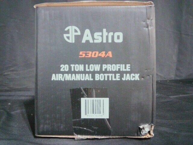 Astro 5304A Low Profile 20-Ton Air/Manual Bottle Jack - New