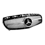 2013-2015 Benz W176 A-CLASS Front Bumper Grille Grill Black/Chrome Generic
