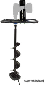 clam 9935 portable lightweight aluminum ice fishing auger drill plate with mounting hardware for 18 volt cordless drill, accessory only