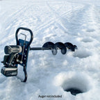 clam 9935 portable lightweight aluminum ice fishing auger drill plate with mounting hardware for 18 volt cordless drill, accessory only