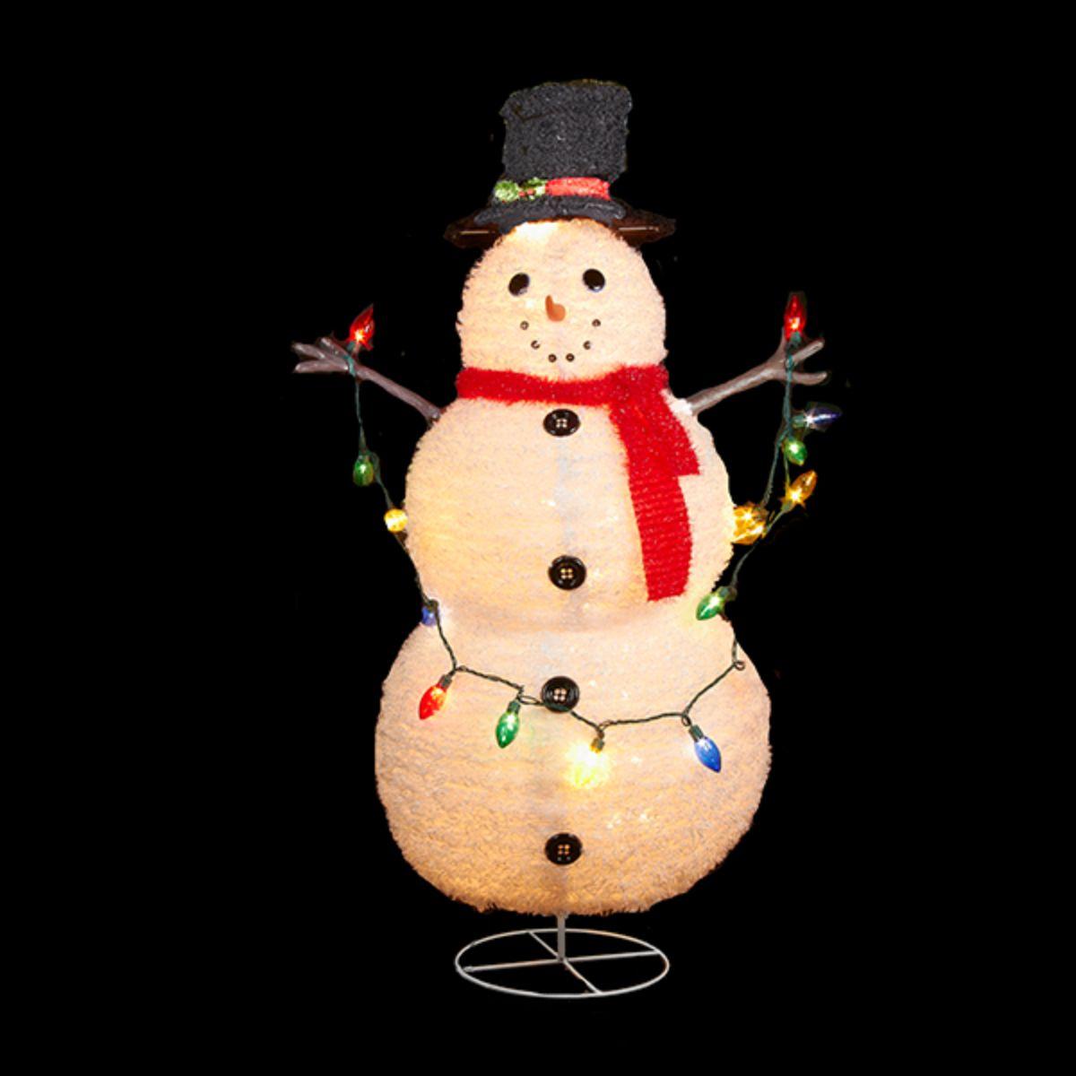 Kurt Adler Lighted Collapsible Snowman Décor