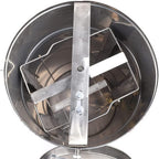 yiyibyus 2 frame manual honey extractor, stainless steel detachable honey wax beekeeping home tool beekeeping equipment for family use