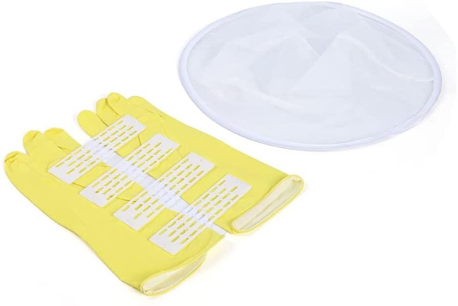 yiyibyus 2 frame manual honey extractor, stainless steel detachable honey wax beekeeping home tool beekeeping equipment for family use