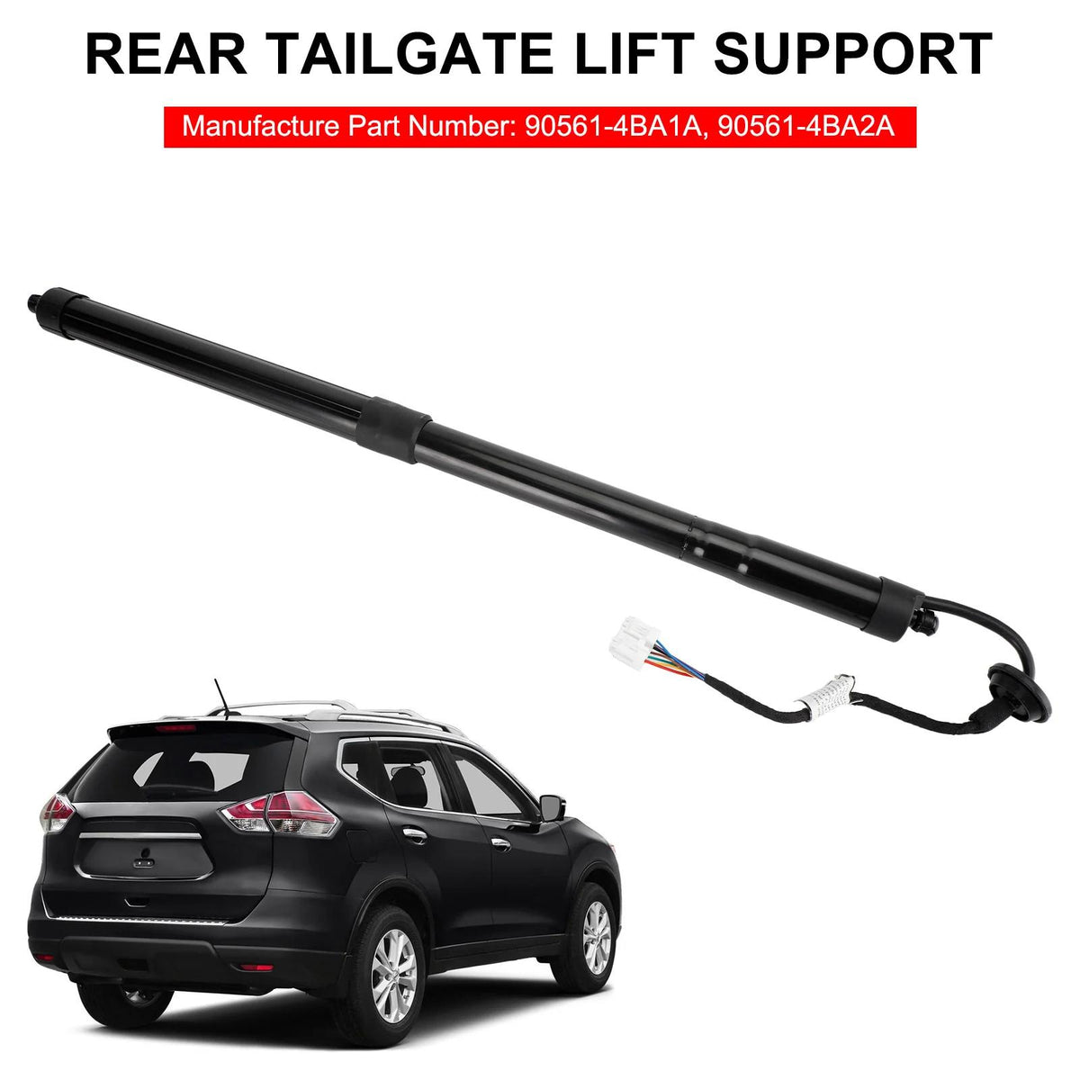 2014-2023 Nissan Rogue S/SL/SV Sport Utility 4-Door 2.5L Rear Tailgate Power Hatch Lift Support W/ Opener 90561-4BA4A 90561-4BA1A Generic