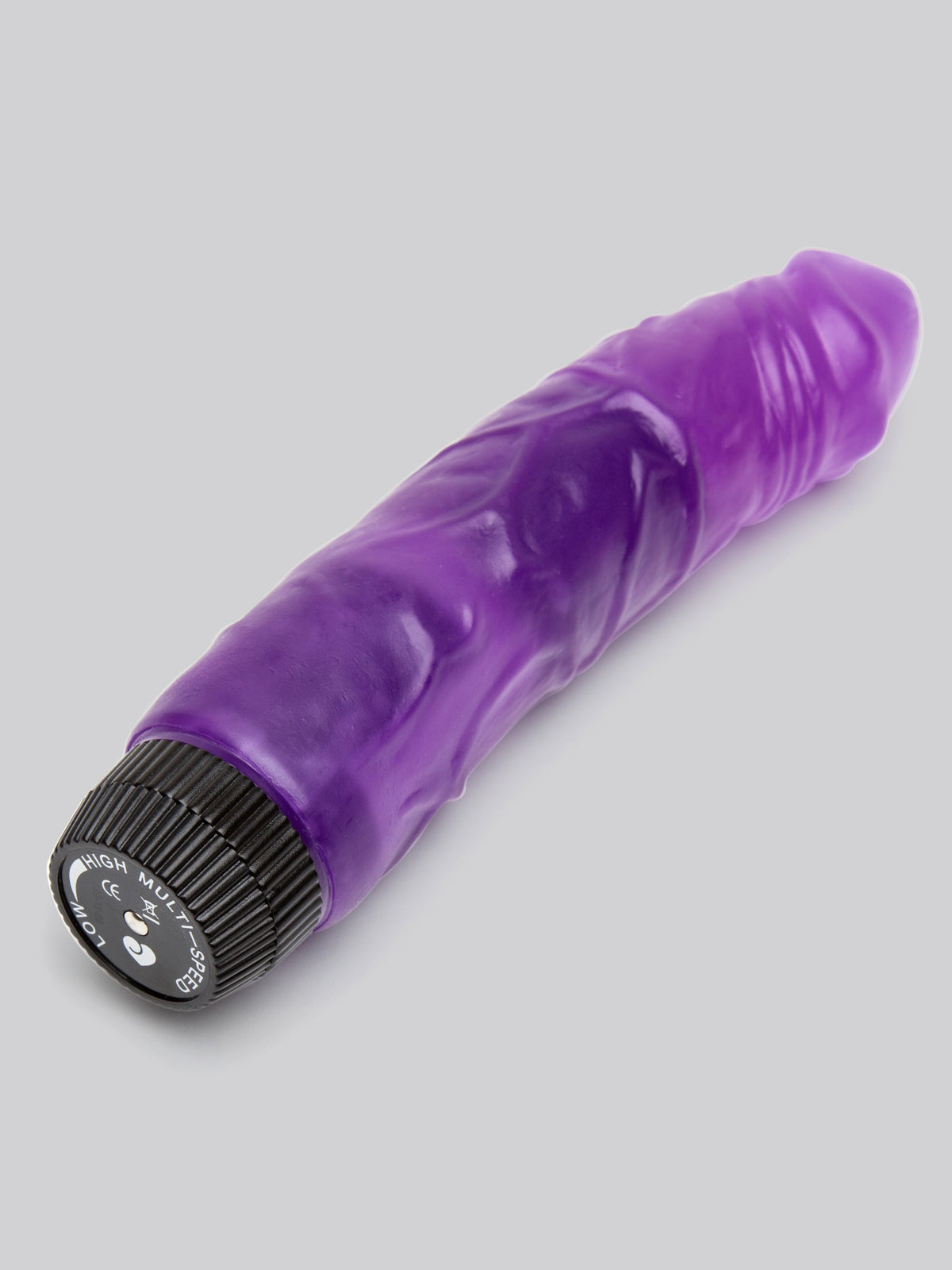 BASICS Classic Realistic Dildo Vibrator 6.5 Inch, Purple
