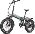 VIVI 500W Folding Ebike, 204.0 Inch Fat Tire Electric Bike, 48V 10.4AH Removable Battery,  7 Speed City Bike Electric Bicycle for Adults