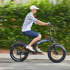 VIVI 500W Folding Ebike, 204.0 Inch Fat Tire Electric Bike, 48V 10.4AH Removable Battery,  7 Speed City Bike Electric Bicycle for Adults