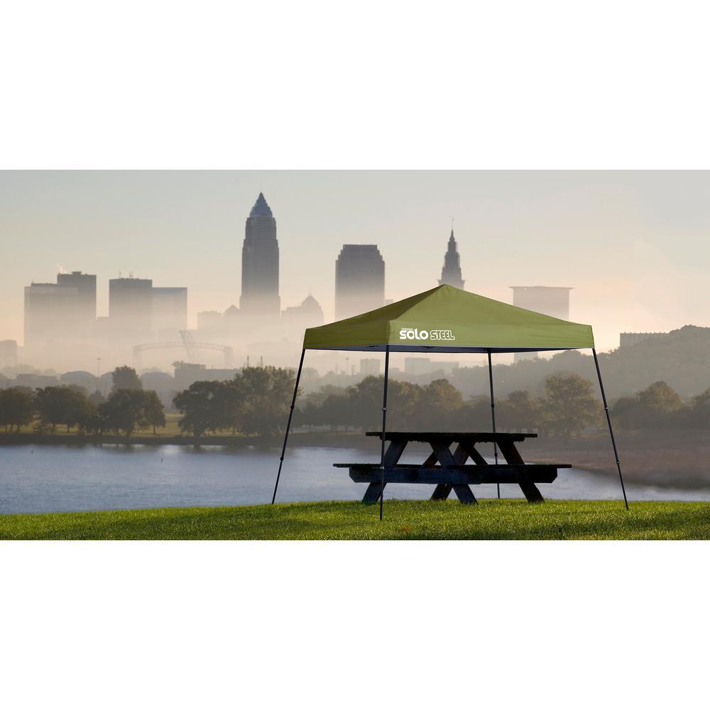 10 ft. x 10 ft. Olive Slant Leg Canopy