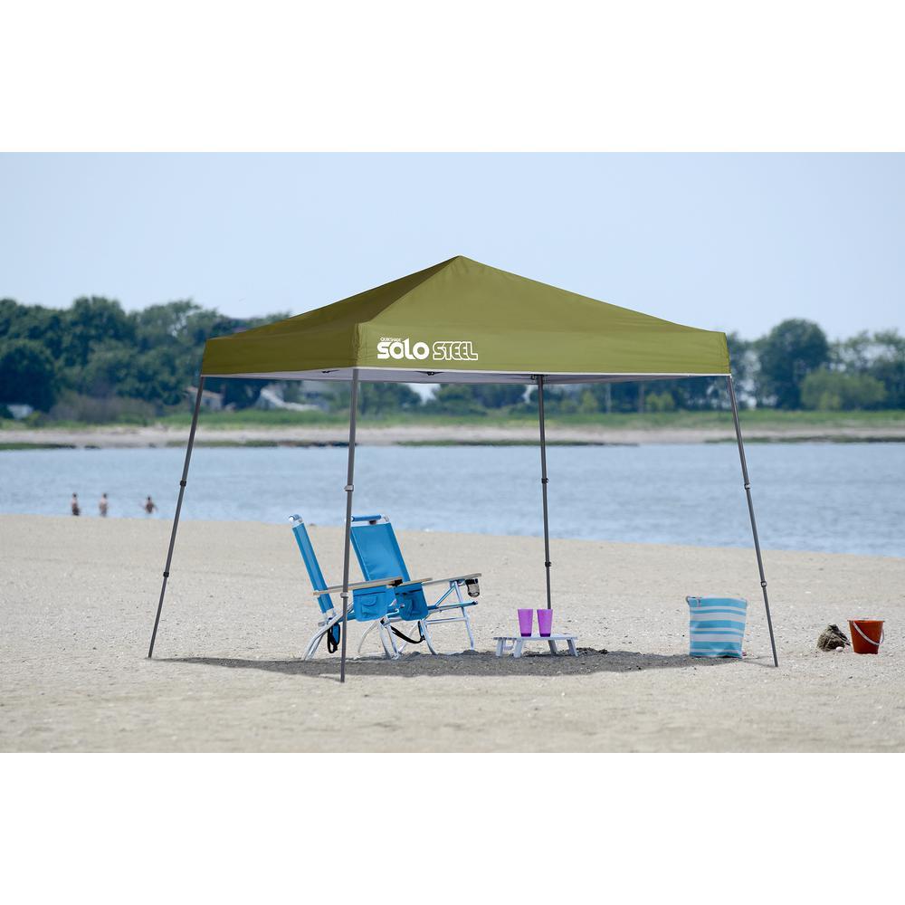10 ft. x 10 ft. Olive Slant Leg Canopy