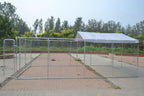 ChickenCoopOutlet Backyard Dog Kennel Outdoor Pet Pen Chain Link Fence House LarCa20'x10'x6'
