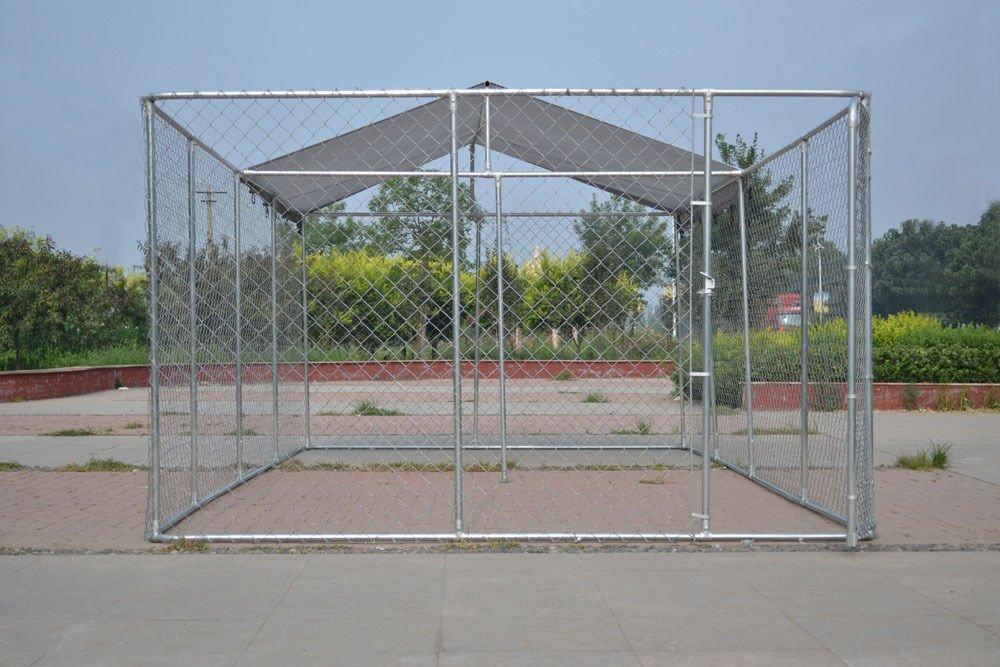 ChickenCoopOutlet Backyard Dog Kennel Outdoor Pet Pen Chain Link Fence House LarCa20'x10'x6'