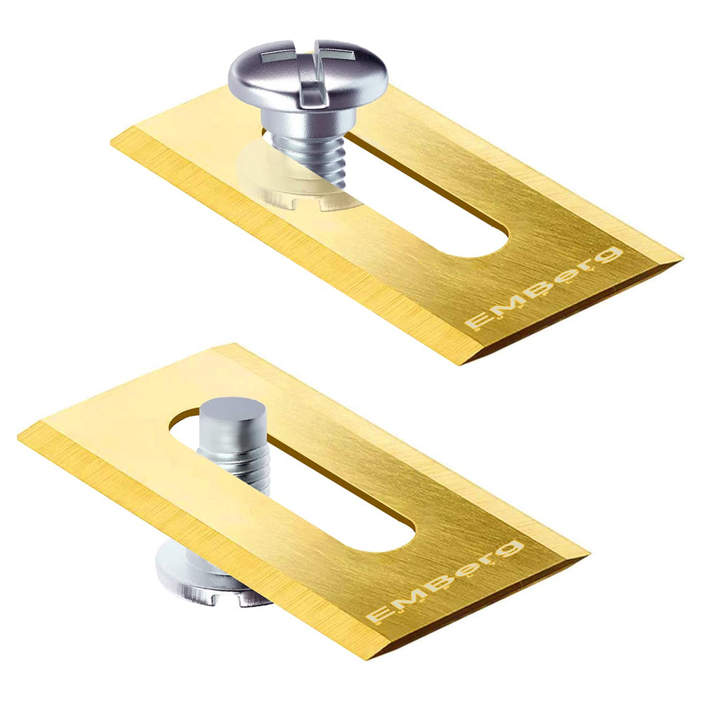 EMBerg Endurance Blades (18 Pack) for  Automower  McCulloch Robotic Lawnmower Mowing Lawn Mower Robo Robot Accessories Replacement Blade for 315 430 435 450 Others. (ium Coated)