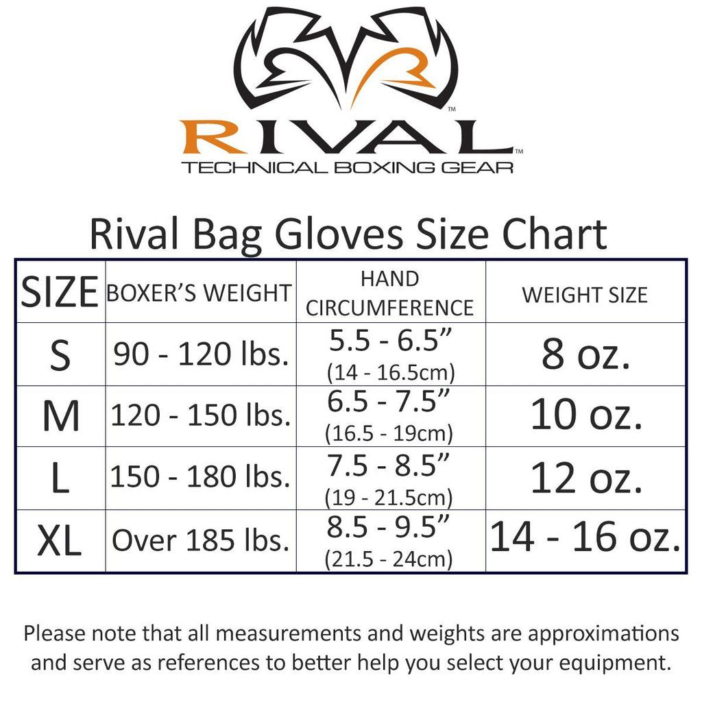 Rival Boxing RFX-Guerrero-V SF-F Soft Bag Gloves - 8 oz. - Black/Orange