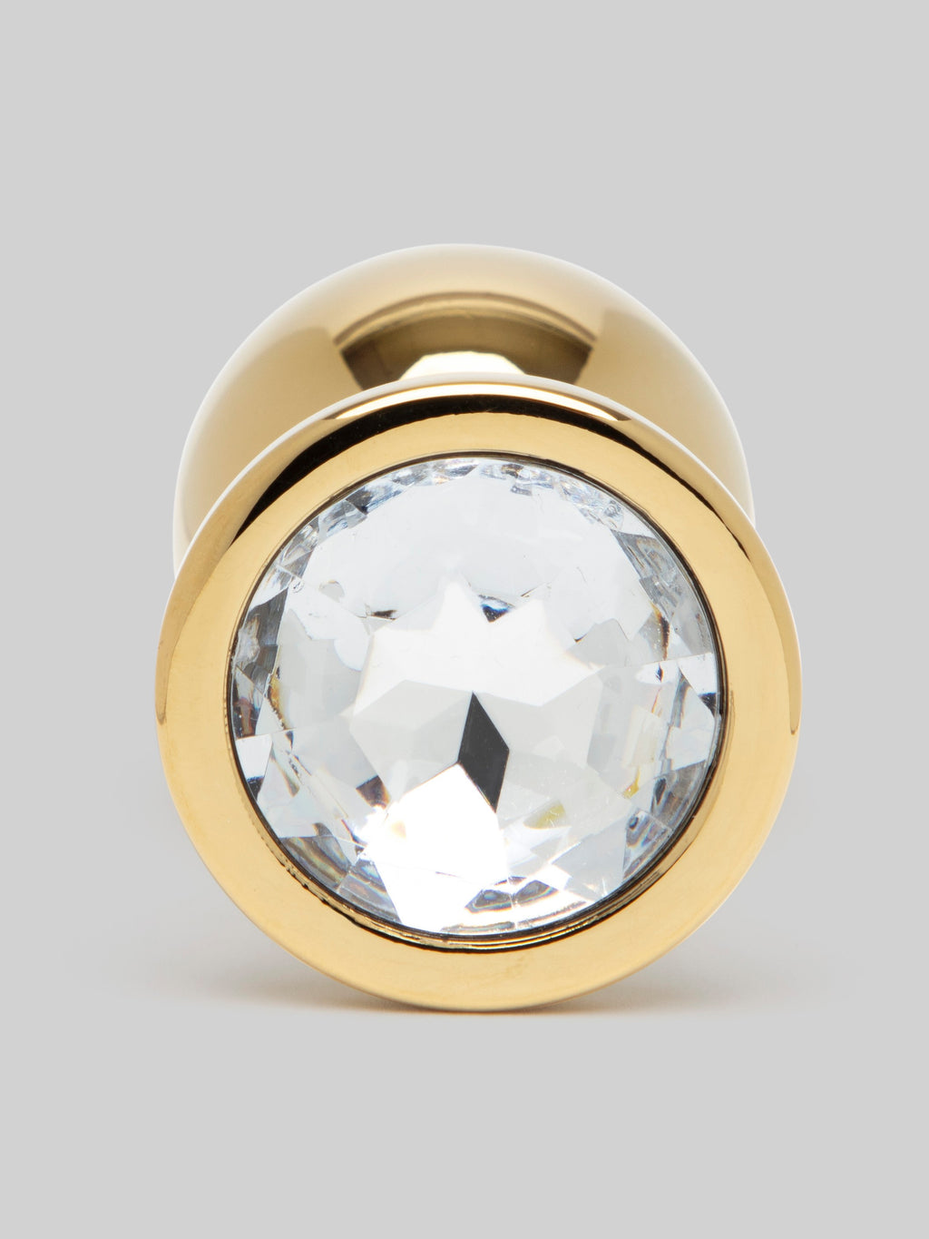 Lovehoney Jeweled Gold Metal Medium Butt Plug 3 Inch, Gold