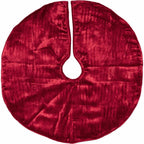 48 in. Red Memories Glam Christmas Decor Tree Skirt