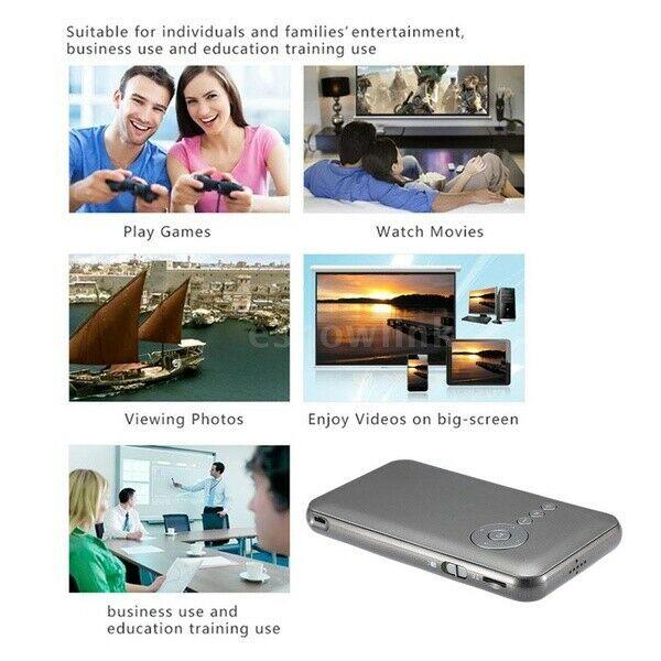 16gb m6 2 in 1 wifi bluetooth 4.0 smart mobile dlp led projector theater +tv box