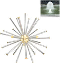 Thaoya Brass Crystal Sphere Fountain Nozzle Spray Sprinkler Head Adjustable Fountain (G1)