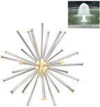 Thaoya Brass Crystal Sphere Fountain Nozzle Spray Sprinkler Head Adjustable Fountain (G1)