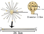 Thaoya Brass Crystal Sphere Fountain Nozzle Spray Sprinkler Head Adjustable Fountain (G1)