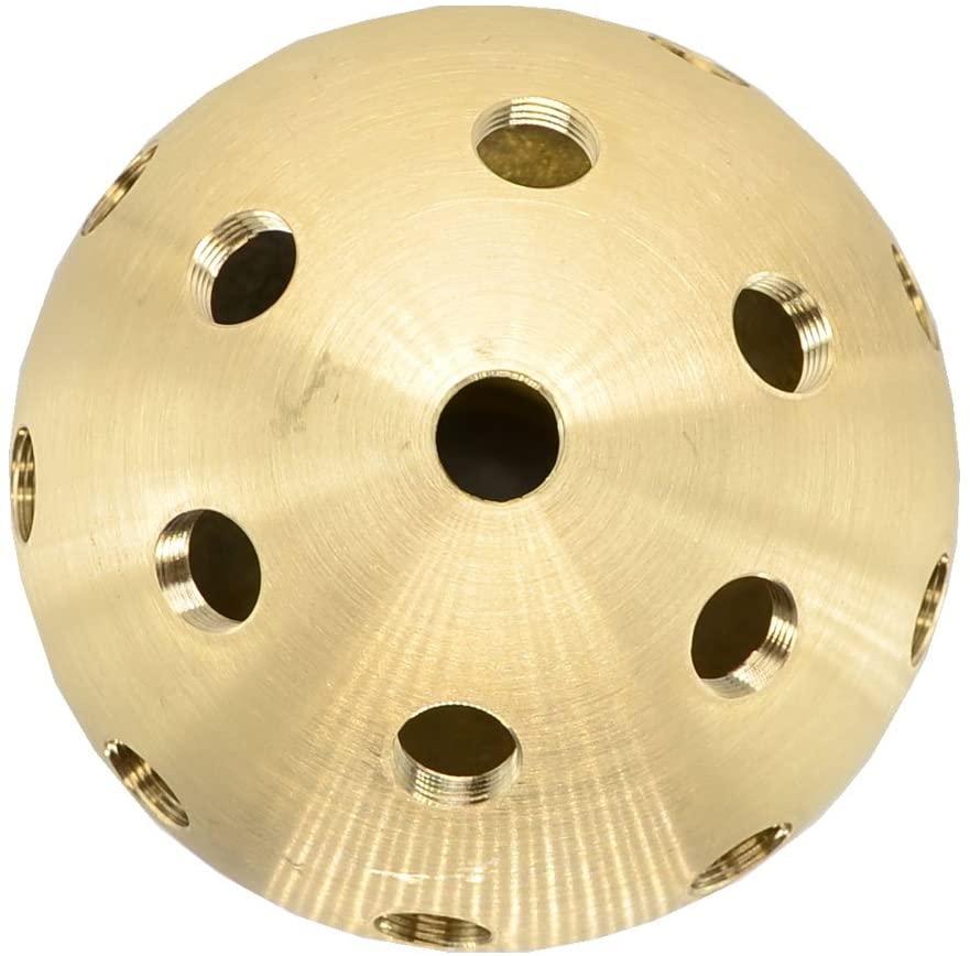 Thaoya Brass Crystal Sphere Fountain Nozzle Spray Sprinkler Head Adjustable Fountain (G1)