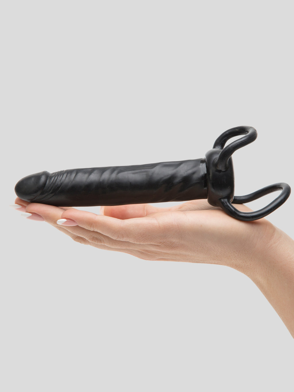 Love Rider Double Penetration Strap-On 5.5 Inch Dildo, Black