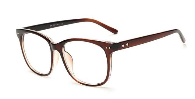 Sunglasses - Classic Retro Clear Lens Optical Squre Frame Glasses