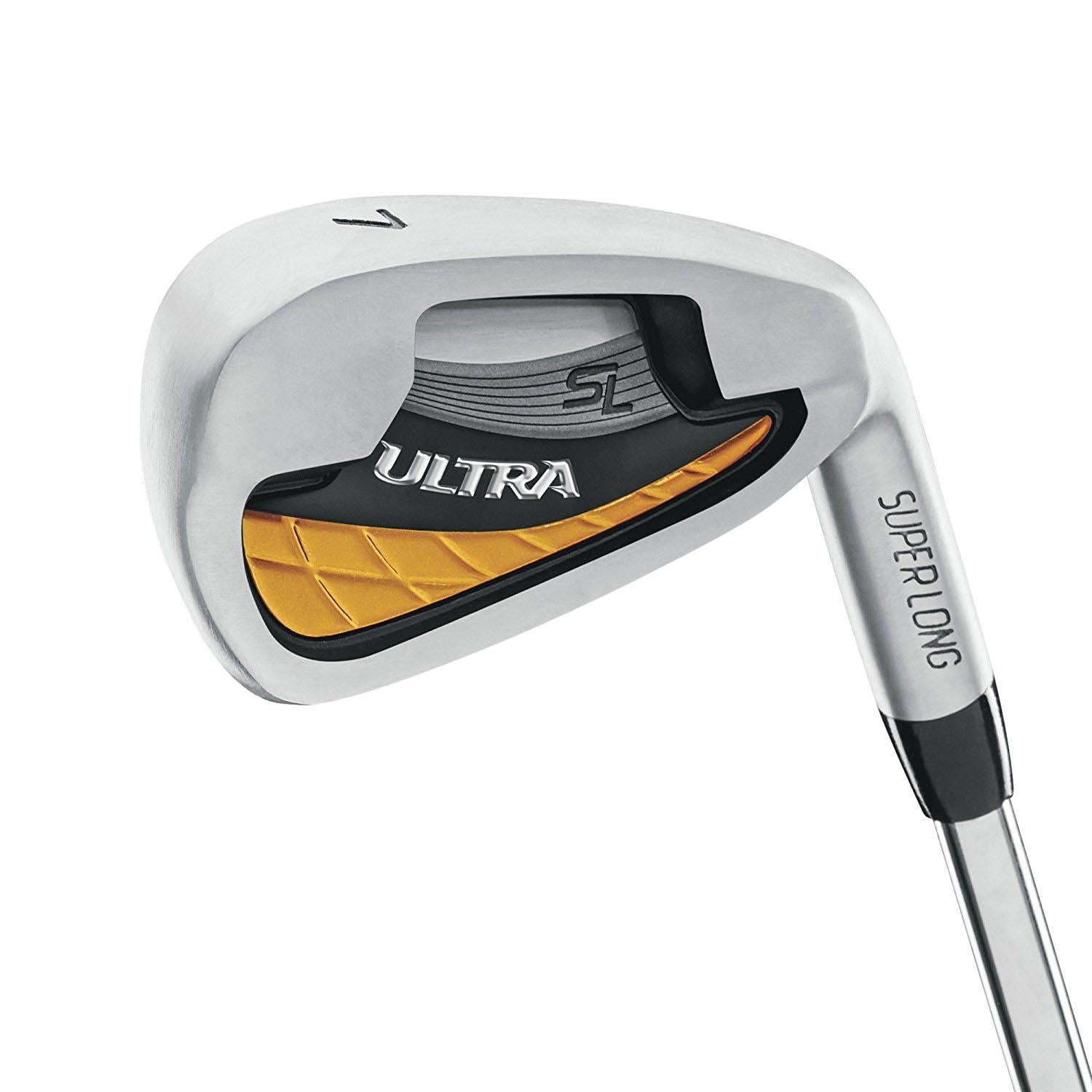 Wilson Ultra Men's Complete 13 Piece Right Handed Golf Club Set &amp; Stand, Yellow